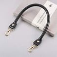 thumbnail image 3 of Leather 15.7" Rounded Bag Replacement Strap, Black, 2-Pack, 3 of 9