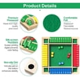 thumbnail image 3 of TAETOE Shut The Box Game Wooden with Dice, 2-4 Player Math Strategy Game for Adults Kids - Close The Box Board Number Learning Activity, Family Travel Pub Games, 3 of 7