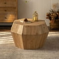 thumbnail image 2 of BSHTI 31.50" Octagonal Wooden American Retro Style Coffee Table, 2 of 19