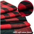thumbnail image 3 of Bandana pour Chien, Bandanas pour Chien 100 % Coton Réversible Triangle Foulard à Carreaux Rouges Bavoirs Accessoires pour Petit Moyen Grand TG Chien Chiot (Taille g) (Rouge/noir), 3 of 5