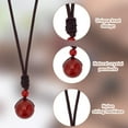 thumbnail image 3 of Crystals Necklaces Natural Tiger Eye Amethyst Lucky Blessing Protection Beads Stone Pendant for Women Men Adjustable Cord Unisex Necklace Set Gift for Women Men DIY Making, 3 of 7