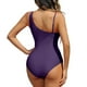 thumbnail image 2 of WILLBEST Trajes de Baño Dama Traje de Baño Deportivo Para Mujer Monokini Con Panel de Malla y Sujetador Incorporado Para Playa Piscina Traje de Baño de Verano, 2 of 6