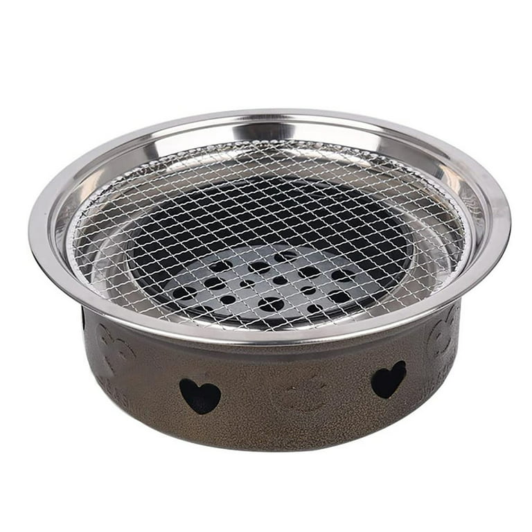 High-Quality BBQ Grill Pan Stainless Steel Round Grill Basket With