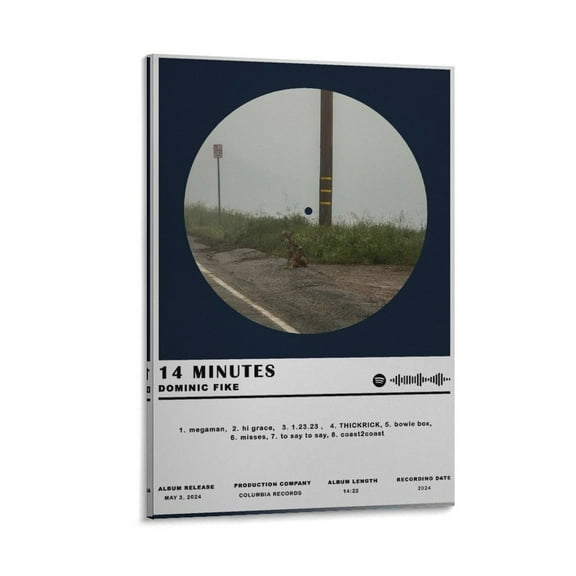 Dominic Fike Albums 14 Minutes Music Poster Artworks Canvas Poster Room Aesthetic Wall Art Prints Home Modern Decor