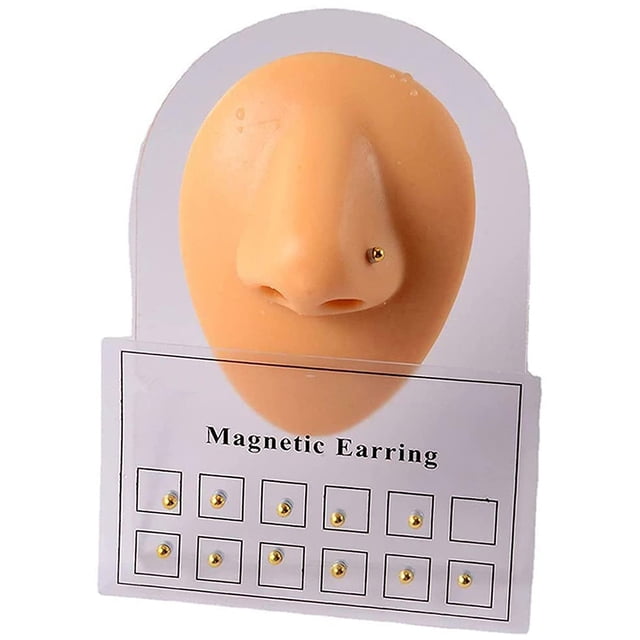 Pendientes Falsos magnéticos ANGGREK 6 Pares Unisex