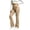 Khaki B, variant on Stamzod Flare Pants for Women Fashion Polka Dots Printed High Waisted Leggings Loose Fit Stretchy Yoga Pants