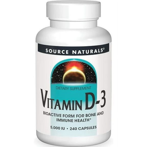 Source Naturals Vitamin D-3 5,000 Iu 240 Caps