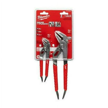 Milwaukee Tool 2 Piece Tongue and Groove Plier Set Metal, Over-Molded Comfort Grips Handle