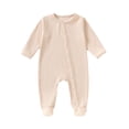thumbnail image 2 of Kureaily Baby Boys Bodysuits Soft Footed Pajamas With Snap Buttons For Toddler 1 12 Months Warm Winter Fall Outfit 9-12 Months, 2 of 5