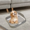 thumbnail image 6 of Fzaqwen Dog Potty Toilet ,Pet Training Toilet, Reusable with Removable Post Puppy Toilet Light Gray, 6 of 9