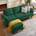 thumbnail image 3 of Jarenie Revamp Green Chaise, Minimalist Sectional Sofas for Living Room, Office, Apartment, Studio, 3 of 8