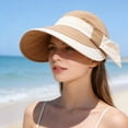thumbnail image 3 of Zhuke Wide Brim Sun Hat for Women, UV Protection Summer Outdoor Beach Cap with Bow, 3 of 5