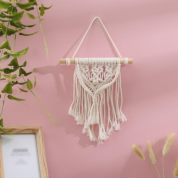Fashion Wall Hanging Woven Wall Hanging Modern Bohemian Tapestry Boho Room For Bedroom Home Christmas Decorations Mini Shelf Sitter Painted Glass Window Panel
