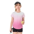thumbnail image 4 of WMQPNNS Girls Athletic Shirts Casual Crewneck Short Sleeve Gym Workout Tops Summer Tees for Toddler and Youth Kids (Size 3-4 Years, Color 6), 4 of 4