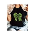 thumbnail image 1 of Camiseta estampada 100 % algodón para mujer, de manga corta y cuello redondo, ideal para uso diario y para el tiempo libre., 1 of 6