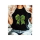 thumbnail image 1 of Camiseta De Manga Corta Con Cuello Redondo Para Mujer, Camisetas De Verano Para Uso Diario Y ViajesWomen's St. Patrick's Day Lucky Clover Graphic T-Shirt - Casual Crew Neck Short Sleeve Top, Polyest, 1 of 7