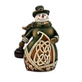 thumbnail image 5 of Roman Inc. 6" Woodcut Irish Snowman Figurine, 5 of 6