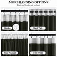 thumbnail image 5 of NICETOWN Olive Green Blackout Velvet Curtains 120" Length, Energy Saving Heat Blocking Drapes for High Ceiling Living Room, Elegant Thick Velvet Window Panels for Privacy Protection, Set of 2, 5 of 7