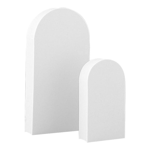 Adornos de fotografía de bloque de espuma de apoyo fotográfico geométrico 3D decoración del hogar 2 piezas puerta blanca Scienceny HA001751-09