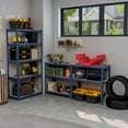 thumbnail image 4 of Costway 4 PCS 5 Tier Adjustable Garage Shelving Unit with 2000 lbs Max Load for Warehouse Blue, 4 of 9