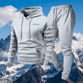 thumbnail image 4 of Ceisia Men's Loose Fit Hooded Sweatshirt & Jogger Pants Set | Casual Warm Two-Piece Tracksuit Gifts, 4 of 5