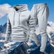thumbnail image 3 of Ceisia Men's Loose Fit Hooded Sweatshirt & Jogger Pants Set | Casual Warm Two-Piece Tracksuit Gifts, 3 of 5