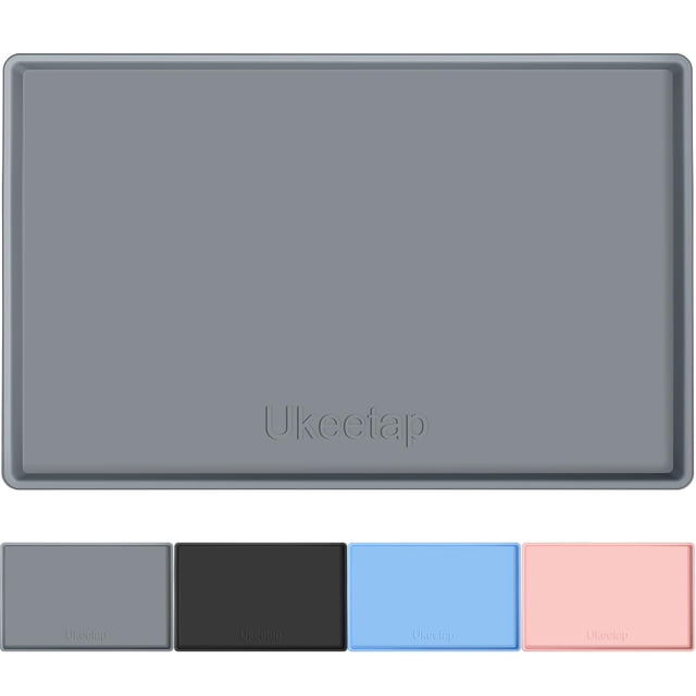 Base de Silicona Impermeable ukeetap 86 x 56 cm para Cocina Gris