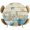 Brown, variant on Elastic Fitted Round Tablecloth, Teal Blue Coastal Waterproof Stretch Table Cover for 36"-44" Tables, Summer Beach Starfish Shell Coral Nautical Vintage Washable Outdoor Tablecloths for Patio, Picnic
