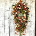 thumbnail image 4 of Northlight Canadian Pine Artificial Christmas Teardrop Swag - 32" - Unlit, 4 of 4