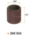 thumbnail image 2 of 100 Packs Sanding Drums 3/8 Inch Mini Sanding Sleeves 240 Grit Sanding Bands for Drum Sander, 2 of 6