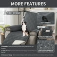 thumbnail image 4 of Y YUNHSOM Waterproof Stretch Recliner Chair Covers, Stable Washable Slipcovers Chair Protectors for Home, Kitchen, Office (Dark Gray,23IN), 4 of 8
