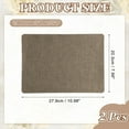 thumbnail image 2 of Uxcell Linen Repair Patch, 2Pcs 8 x 11 Inch Self-Adhesive Linen Fabric Repair Patches for Sofa Couch Clothes Handbag Tents Car Seats Furniture, Coffee, 2 of 7