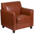 thumbnail image 1 of Bowery Hill Faux Leather Reception Chair in Cognac, 1 of 4