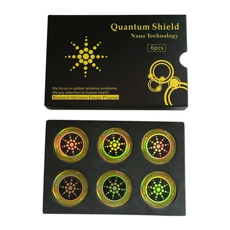 Clearance! 6 PCS/Lot Mobile Phone Radiation Protection Sticker Anti-electromagnetic Shield Mobile Electromagnetic Wave Patch Quantum (Best Cell Phone Radiation Shield)