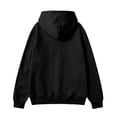 thumbnail image 4 of Men Full Zip Up Hoodie Sweatshirt Long Sleeve Drawstring Hood With Kangaroo Pocket Soft Fleece Casual Workout Streetwear Hooded Jacket Tops Black L, 4 of 7