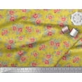 thumbnail image 2 of Soimoi Viscose Chiffon Fabric Leaves & Rose Floral Print Fabric by Yard 42 Inch Wide, 2 of 3
