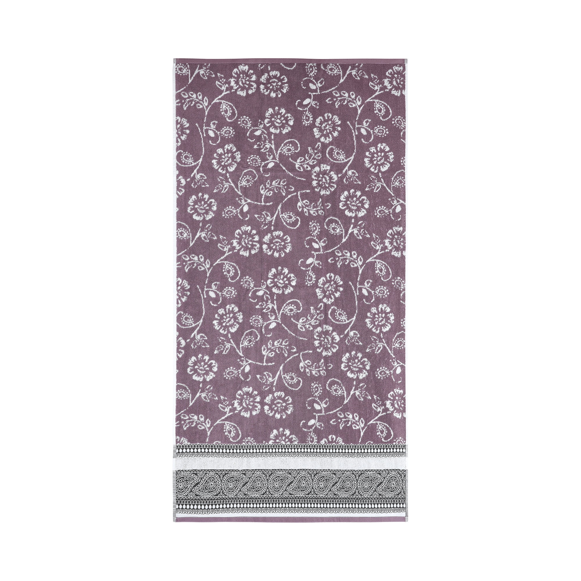 Modern Threads Ophelia 6-Piece Cotton Adult Bath Towel Set, Purple