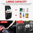 thumbnail image 2 of EEEkit Car Back Seat Organizer, Kick Mat with Large Storage Pocket, Black, 2 of 9