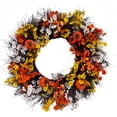 thumbnail image 2 of Bcylexb Fall Floral Wreaths for Front Door, 15.7" Artificial Maple Leaf Wreaths Realistic Hanging Door Wreath for Entry Porch Window Wall Indoor Outdoor Home Decor, 2 of 5