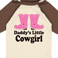 thumbnail image 4 of Inktastic Daddy's Little Cowgirl Girls Long Sleeve Baby Bodysuit, 4 of 5