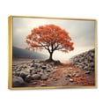 thumbnail image 2 of Designart Tree Gold framed wall art, Coral Tree Autumn I , Trees Large framed wall art decor, Coral Traditional Gold framed wall art, 32x16 inches Gold Frame, 2 of 5