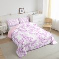 thumbnail image 3 of Manfei Pink Sakura 2pcs Bedding Comforter Set,Japanese Style Twin Comforter Sets,Chic Flower Breathable Bedding Set,Microfiber Cherry Blossom Room Decor,Reversible, 3 of 8