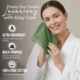 thumbnail image 3 of RIVERSIDE 10 Pack Washcloth 11x11 Soft Absorbent Cotton with Assorted Colors for Face, Body and Kitchen, 3 of 7