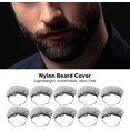 thumbnail image 3 of FYBTOF 100pcs Beard Covers Protector, Disposable Bouffant Beard Net, Nonwoven Latex Free Spunbond, Elastic Beard Net, Dispoable Beard Cover with Elastic Bands(Black)-1583, 3 of 5