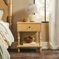 thumbnail image 5 of Vivienne Walker Edison Easy Assembly Solid Wood Spindle 1-Drawer Nightstand - Natural, 5 of 18