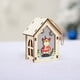 thumbnail image 5 of Christmas Decorations Kitchenette Wooden Cabin Small House Scene Layout Christmas Decoration Tabletop Presents Ornaments Hanging Lights, 5 of 6