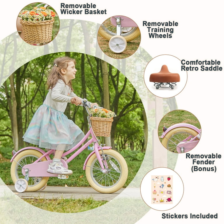 【Glerc】Little Molly 14インチ女の子子供用自転車 可愛い Free Shipping! Glerc Little Molly 14 inch Kids Girls Bike