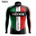 thumbnail image 3 of Maillot de ciclismo de manga larga para hombre de México, usado en tres estaciones, ropa de ciclismo profesional para hombre, 3 of 5