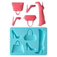 thumbnail image 3 of 6 Pack: Fashion Silicone Fondant Mold by Celebrate It®, 3 of 4