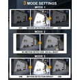 thumbnail image 4 of HAARAY Solar Motion Sensor Outdoor Lights with 16.4Ft Cable, 2500LM Super Bright Adjustable 2-Head LED Security Flood Lights Outdoor IP65 Waterproof, 3 Modes, Auto ON/Off, 7000K, 2 Pack, 4 of 10